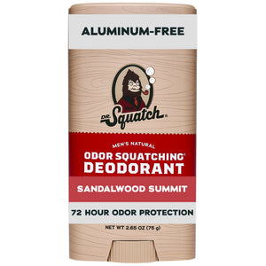 Mens Aluminum Free Deodorant, Natural Deodorant for Men, Sandalwood Summit, 2.65 Oz