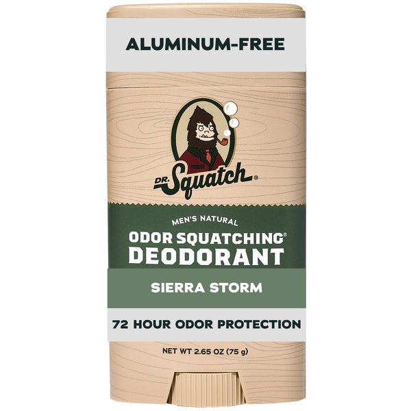 Mens Aluminum Free Deodorant, Natural Deodorant for Men, Sierra Storm, 2.65 Oz