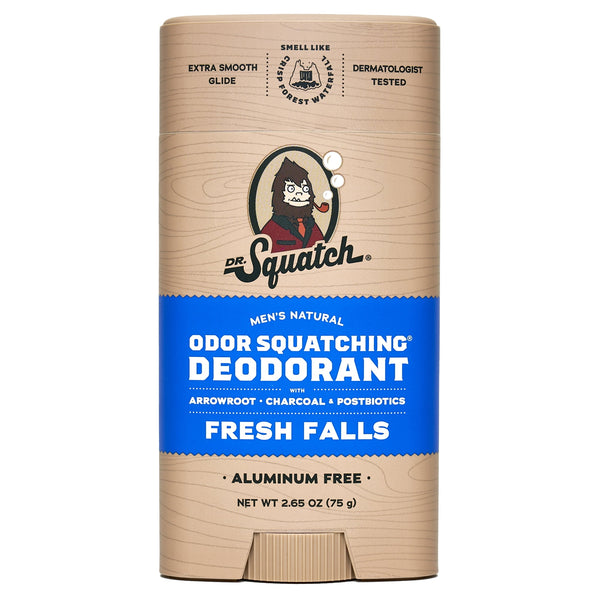 Mens Aluminum Free Deodorant, Natural Deodorant for Men, Fresh Falls, 2.65 Oz