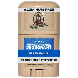 Mens Aluminum Free Deodorant, Natural Deodorant for Men Mini, Fresh Falls, 0.5 oz