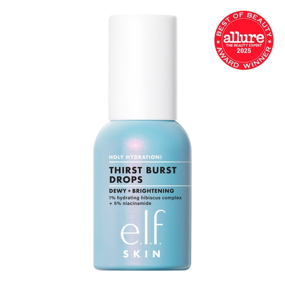 SKIN Holy Hydration! Thirst Burst Drops, Brightening & Hydrating Gel Serum, 1% Hydrating Hibiscus Complex + 5% Niacinamide, 1 fl oz