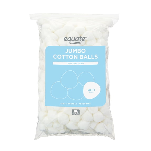 Jumbo Cotton Balls, 400 Count