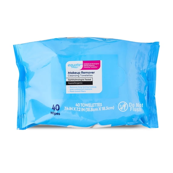 Makeup Remover Cleansing Towelettes, 40 Count