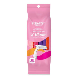 Women's 2-Blade Disposable Razors, Color May Vary, 10 Count