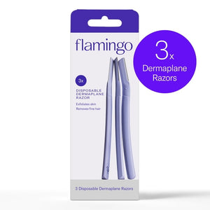 Disposable Dermaplane Facial Razors for Women, 3 Count