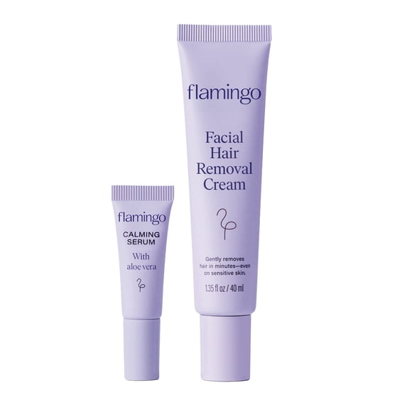 Women's Facial Hair Removal Cream with Calming Serum, 1.35 fl oz Tube
