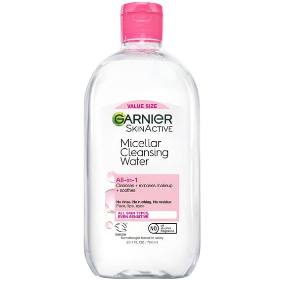 SkinActive Micellar Cleansing Water All in 1 Makeup Remover, Face Cleanser, 23.7 fl oz