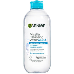 SkinActive Micellar Cleansing Water All in 1 Waterproof Makeup Remover, Face Cleanser, 13.5 fl oz