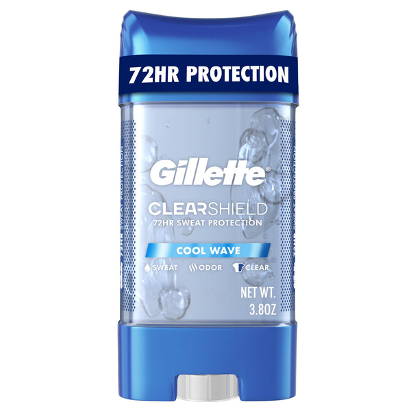 Antiperspirant and Deodorant for Men, Clear Gel Cool Wave Scent, 3.8 oz