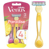 Female Venus Simply3 Dragonfruit Women's Disposable Razors, 4 Count, Multi-color