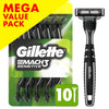 Sensitive Men's Disposable Razors, 10 Count