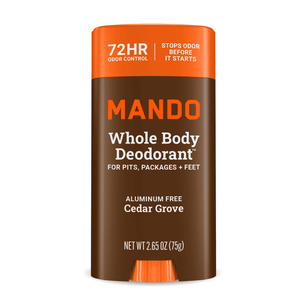 Whole Body Deodorant Stick for Men, Aluminum-Free, 72-Hour Odor Control, Cedar Grove, 2.65 oz