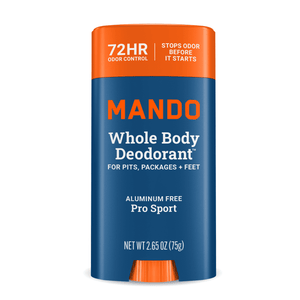 Whole Body Deodorant Stick for Men, Aluminum-Free, 72-Hour Odor Control, Pro Sport, 2.65 oz