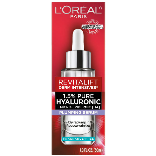 Revitalift Derm Intensives Hyaluronic Acid Face Serum, Anti-Aging, 1.0 fl oz