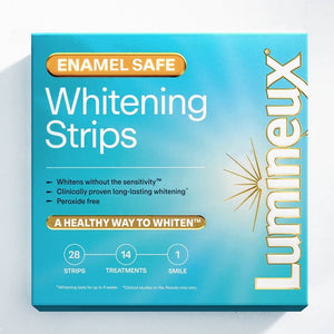 Enamel-Safe & Peroxide-Free Teeth Whitening Strips, Dentist Formulated, 14-Pack