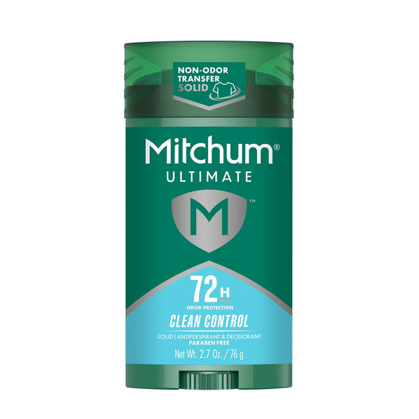 Ultimate 72H Odor Protection Men’s Antiperspirant & Deodorant, Invisible Solid, Clean Control, 2.7 oz