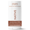 Sensitive Deodorant For Women, Aluminum Free Deodorant Stick, Coconut & Vanilla, 2.65 oz