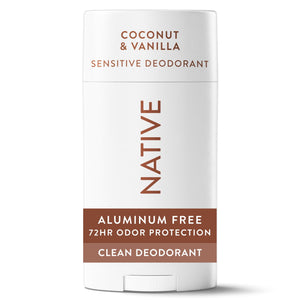 Sensitive Deodorant For Women, Aluminum Free Deodorant Stick, Coconut & Vanilla, 2.65 oz