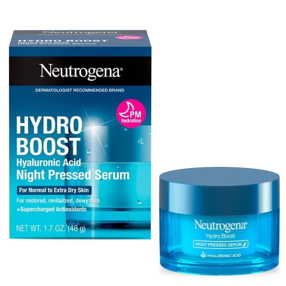Hydro Boost Hyaluronic Acid Night Pressed Face Serum, Hydrating Serum, 1.7 oz