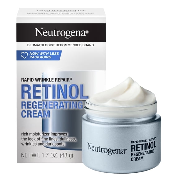 Rapid Wrinkle Repair Retinol Cream Face Moisturizer, Anti Aging Skin Care, 1.7 oz