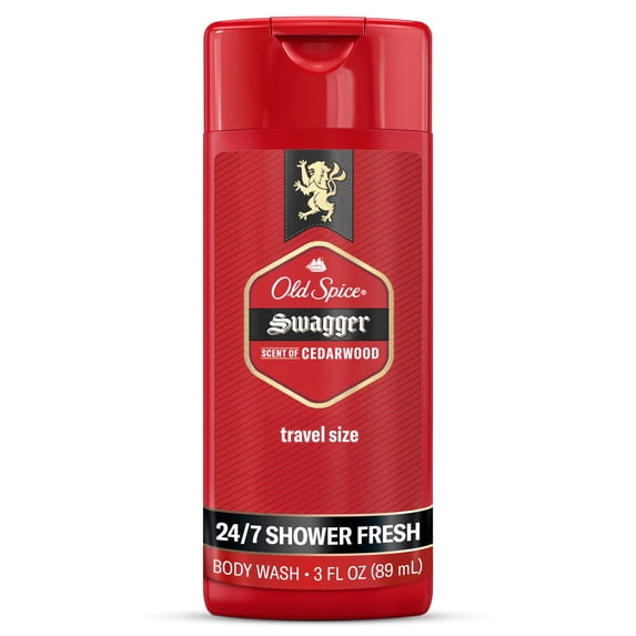 Body Wash for Men, Swagger Cedarwood, 24/7 Shower Fresh, 3.0 fl oz
