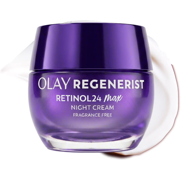 Retinol 24 Max Night Moisturizing Cream with Triple Collagen Peptide, Fragrance-Free, 1.7 oz