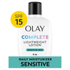 Face Lotion, Complete Sensitive Skin, SPF 15, Face Sunscreen, Fragrance-Free 6 oz