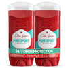 Aluminum Free Men's Deodorant, High Endurance Pure Sport, 3.4 oz, 2 Pack