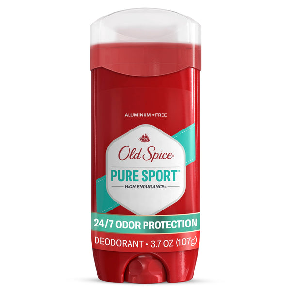 Aluminum Free Men's Deodorant, High Endurance Pure Sport, 3.4 oz