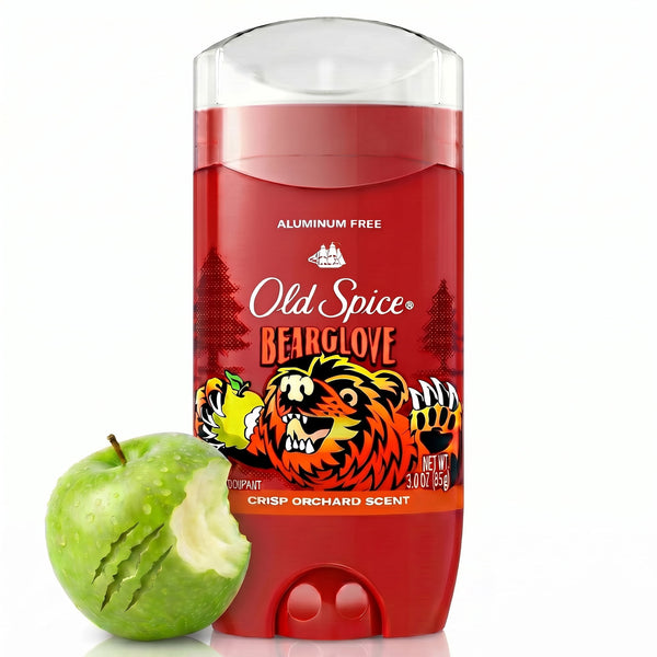 Spice Aluminum Free Men's Deodorant, Invisible Solid Stick, Bearglove, 3.0 oz
