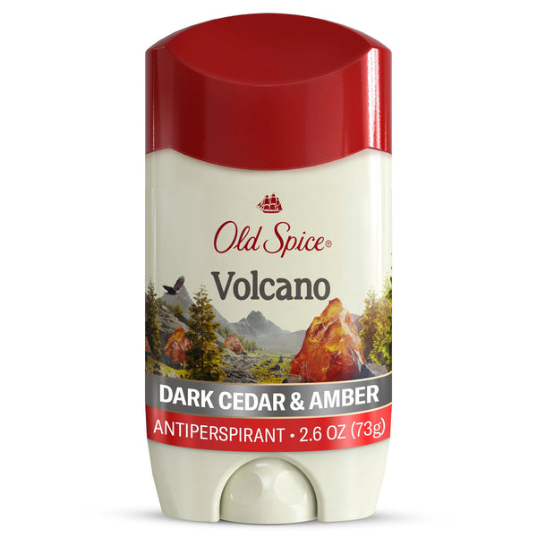 Antiperspirant Deodorant for Men, Invisible Solid Stick, Volcano with Charcoal, 2.6 oz