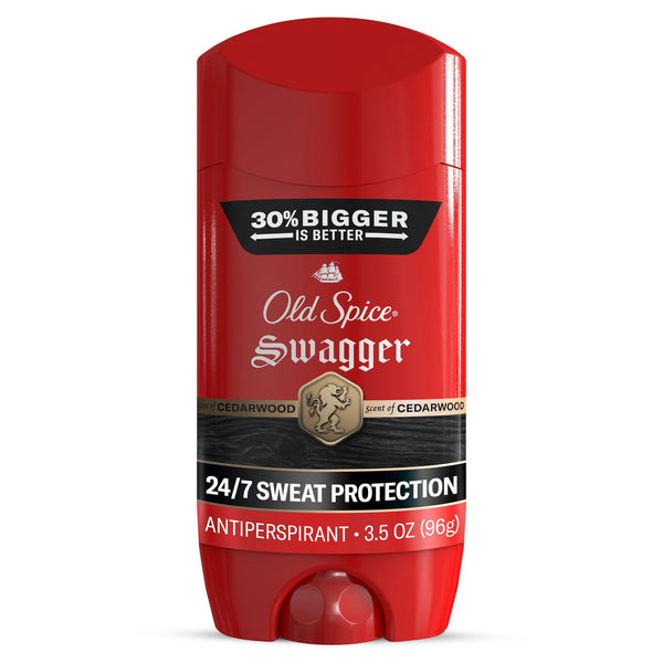Antiperspirant and Deodorant for Men, Red Collection, Lasting Protection, Swagger Scent, 3.4 oz