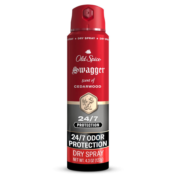 Antiperspirant and Deodorant for Men, Red Collection, Clear Application, Long-Lasting Freshness, Swagger Scent, 4.3 oz