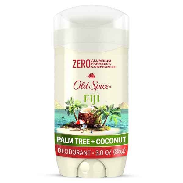 Deodorant for Men, Aluminum Free, Invisible Solid Deodorant Stick, Fiji, 3 oz