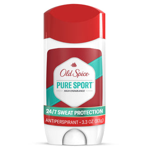 Men's Deodorant, Invisible Solid, AntiPerspirant Deodorant Stick for Men, Pure Sport, 3.3 oz