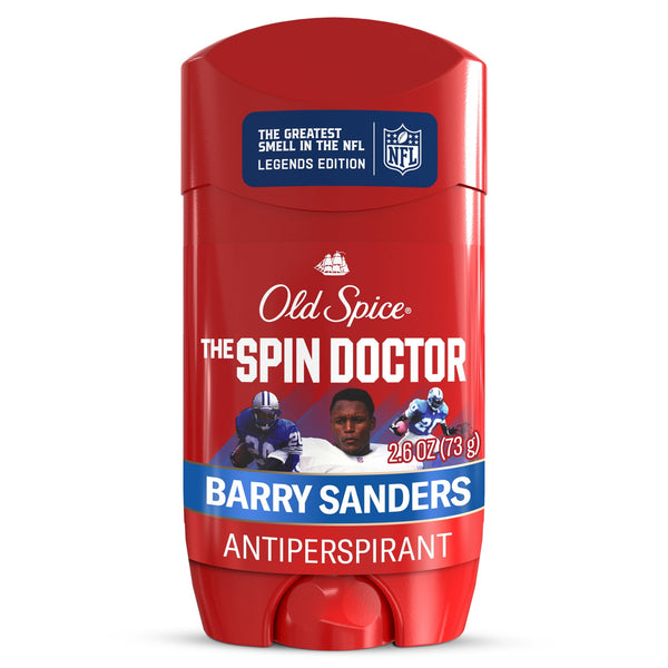 Deodorant for Men, Antiperspirant, NFL Collection, Barry Sanders, Scent of Bergamot + Breakaways, 2.6 oz