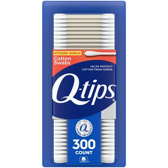 Cotton Swabs, Hygiene Shield, For First Aid, Beauty and Baby, 100% Cotton, 300 Count