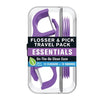 Flossers and Floss Picks Travel Pack, 12 Mint Flossers, 10 Floss Picks