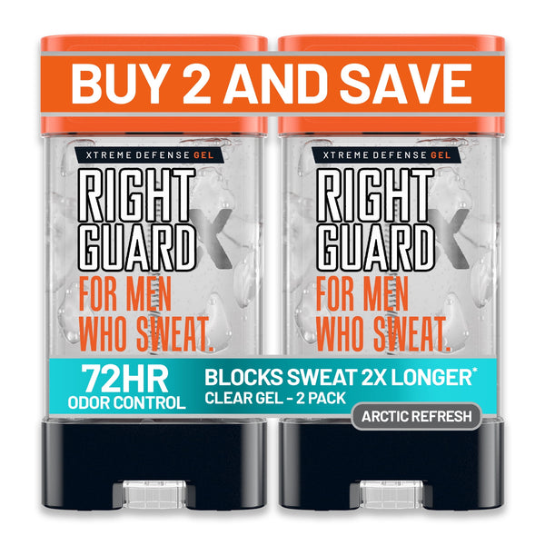 Xtreme Defense Gel Antiperspirant & Deodorant for Men, Arctic Refresh, 4 oz. (2 Pack)
