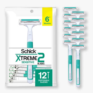 2-Blade Disposable Razors for Men, 12 count