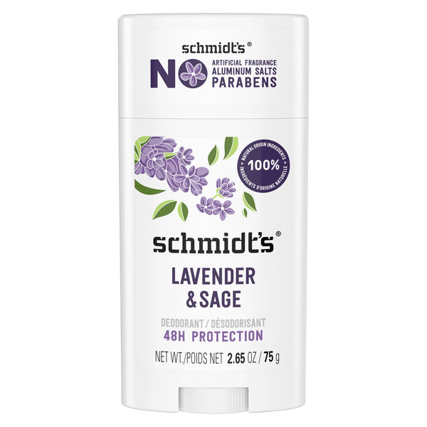 Lavender & Sage 24 Hour Odor Protection Aluminum-Free Vegan Deodorant, 2.65 oz