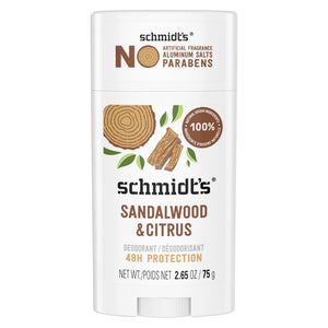 Natural Deodorant for Men and Women, Citrus & Sandalwood, 2.65 oz