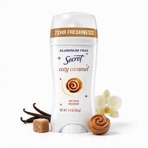 Aluminum Free Holiday Deodorant for Women, Cozy Caramel, 2.4 oz