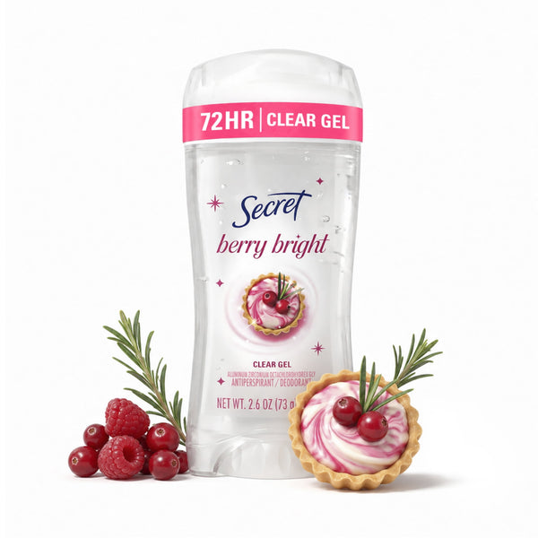 72HR Holiday Fresh Antiperspirant & Deodorant, Pro-Hyaluronic Acid, Clear Gel, Berry Bright 2.6oz 4.8 out of 5 stars (4.8)