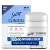 Clinical Antiperspirant Deodorant for Women, 100HR Sweat & Odor Protection, Hyaluronic Acid, Invisible Solid, Completely Clean, 1.6 oz