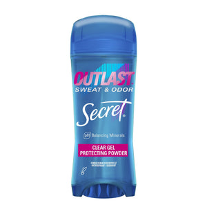 Clear Gel Antiperspirant Deodorant, Protecting Powder, 3.4 oz