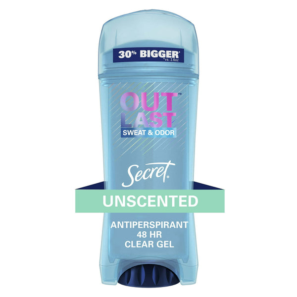 Outlast Antiperspirant Deodorant for Women, Clear Gel, Unscented, 3.4 oz