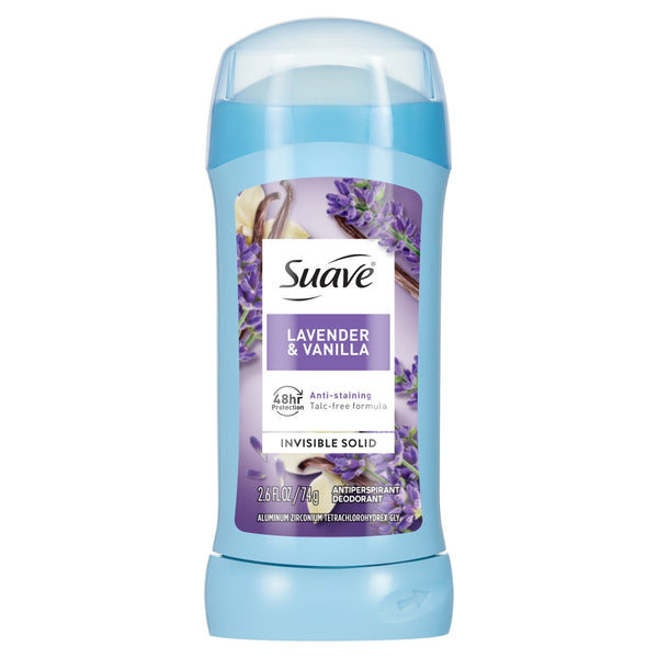 Lavender & Vanilla Antiperspirant Deodorant Stick for Women, 48HR Protection, 2.6 oz