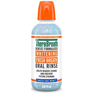 Whitening Alcohol-Free Mouthwash, Fresh Breath Mouthrinse, Dazzling Mint, 16 fl oz
