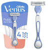 Pubic Hair & Skin Women's Disposable Razor, 4ct, Multi-Color